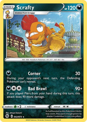 Scrafty 042/073 | Champion's Path | Pokémon TCG