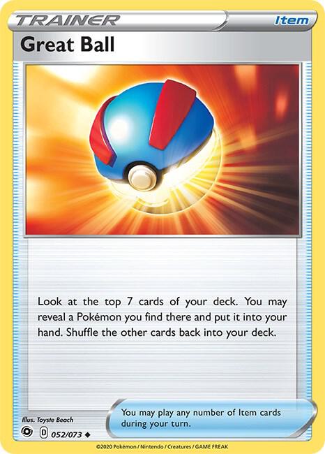 Great Ball 052/073 | Champion's Path | Pokémon TCG