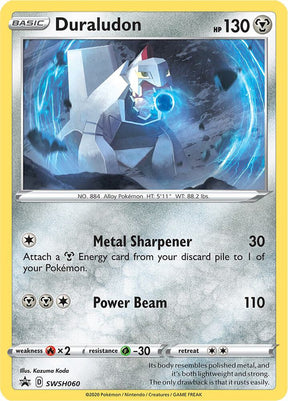 Duraludon SWSH060, Sword & Shield Promos, Holo, English Pokémon TCG card