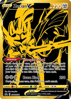 Zacian V SWSH076, Sword & Shield Promos, Holo, English Pokémon TCG card