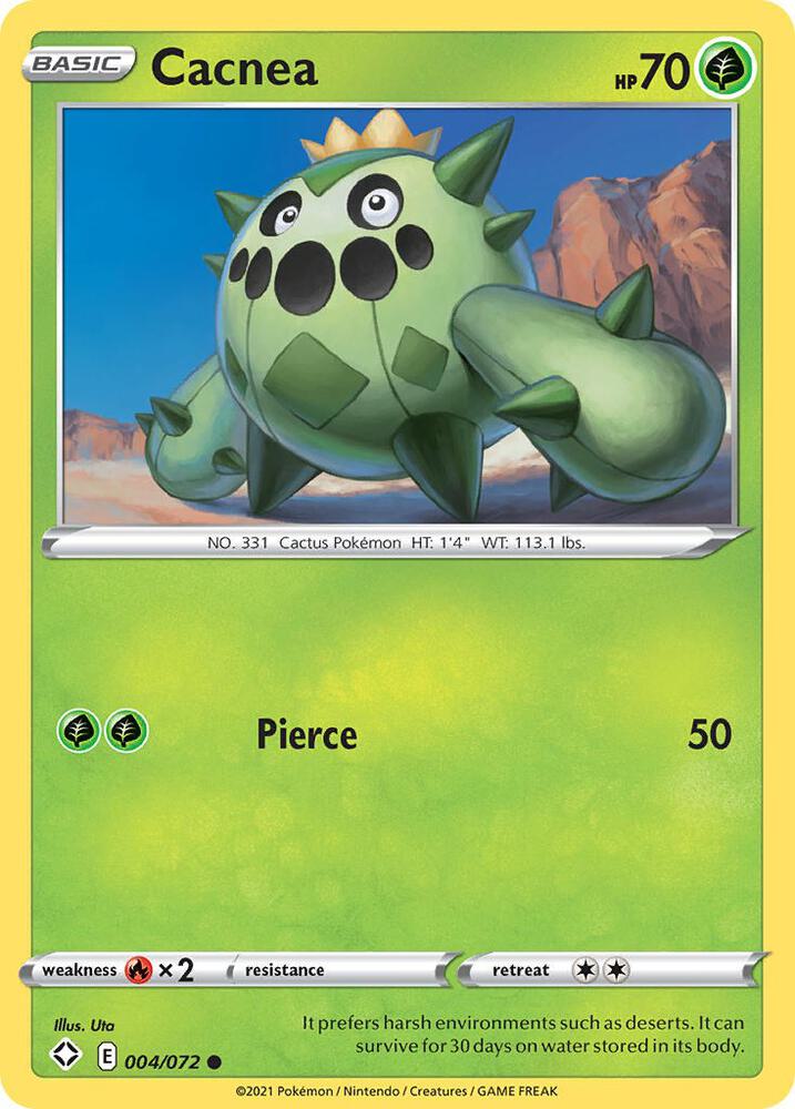 Cacnea 004/072 - Pokemon TCG Shining Fates card