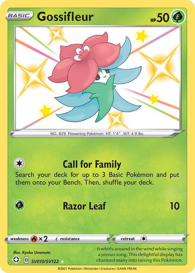 Gossifleur SV010/SV122 - Pokemon TCG Shining Fates: Shiny Vault card