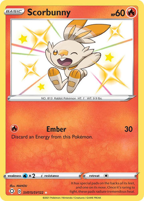 Scorbunny SV015/SV122 - Pokemon TCG Shining Fates: Shiny Vault card
