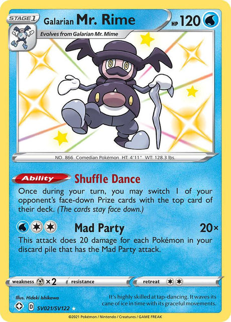 Galarian Mr. Rime SV021/SV122 - Pokemon TCG Shining Fates: Shiny Vault card