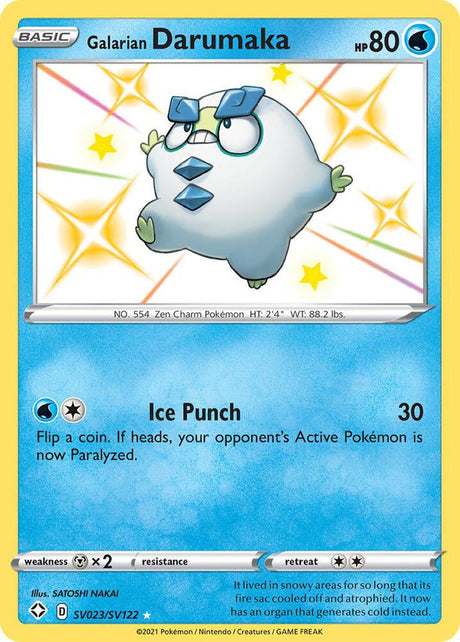 Galarian Darumaka SV023/SV122 - Pokemon TCG Shining Fates: Shiny Vault card
