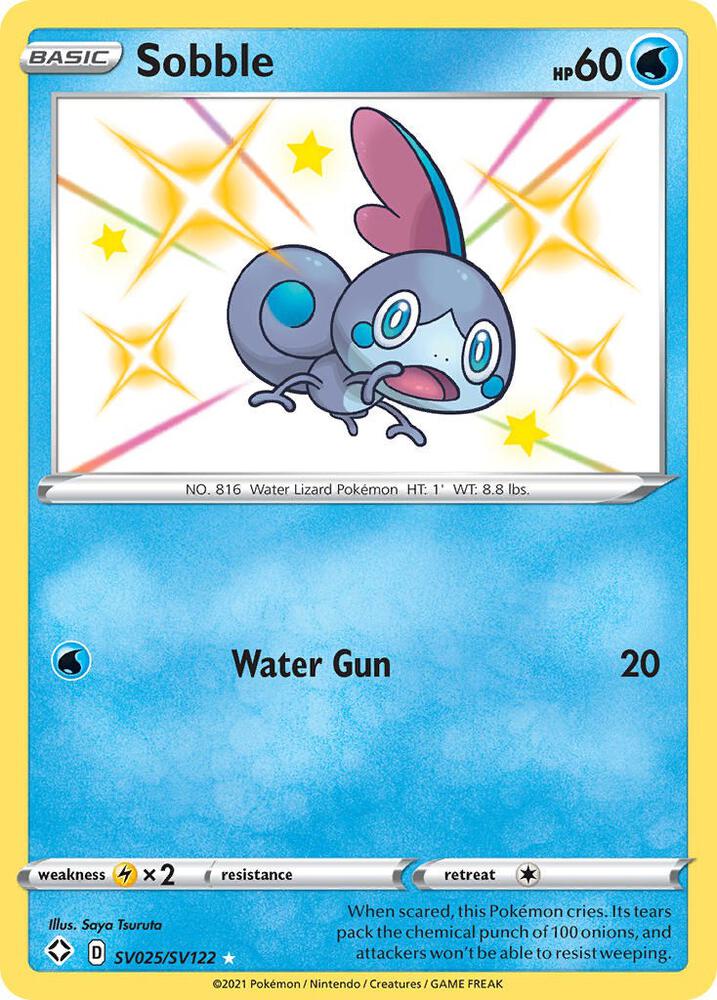 Sobble SV025/SV122 - Pokemon TCG Shining Fates: Shiny Vault card