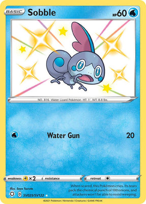 Sobble SV025/SV122 - Pokemon TCG Shining Fates: Shiny Vault card