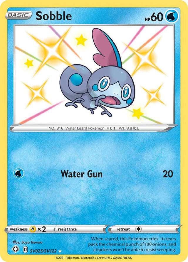 Sobble SV025/SV122 - Pokemon TCG Shining Fates: Shiny Vault card