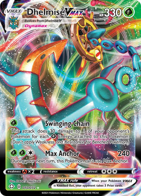 Dhelmise VMAX 010/072 - Pokemon TCG Shining Fates card