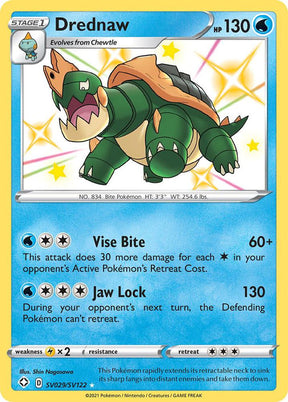 Drednaw SV029/SV122 - Pokemon TCG Shining Fates: Shiny Vault card