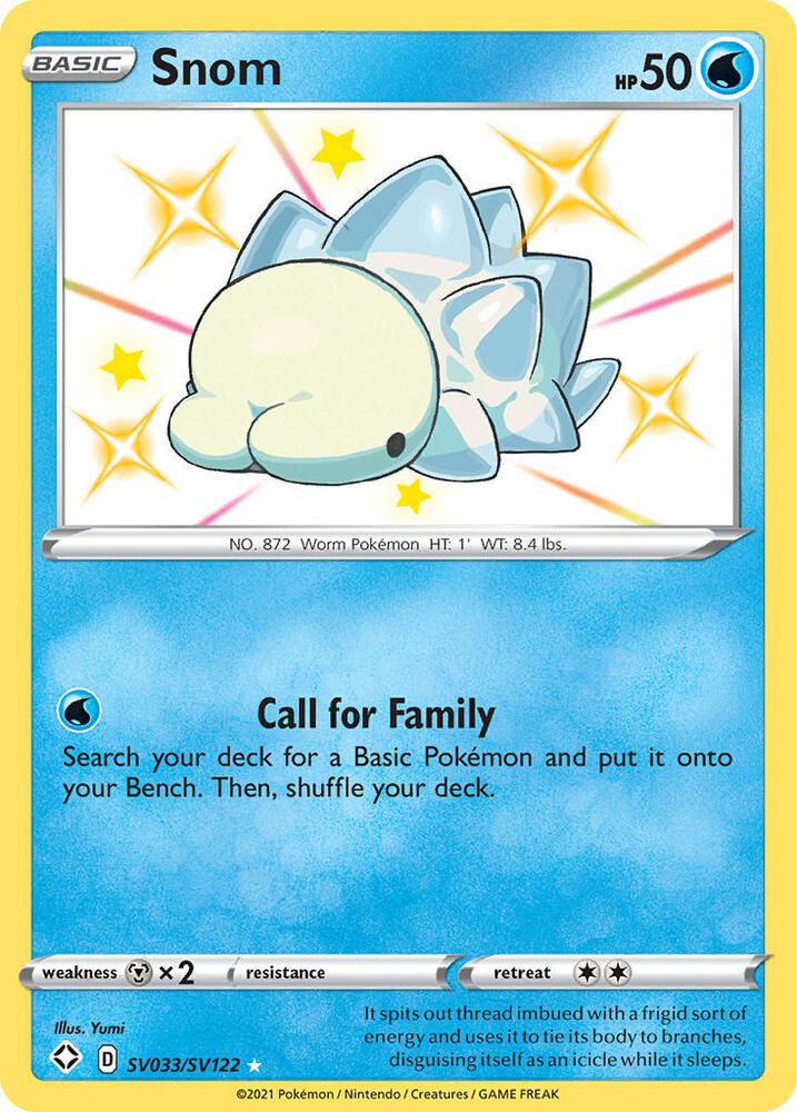 Snom SV033/SV122 - Pokemon TCG Shining Fates: Shiny Vault card