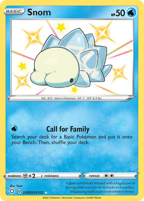 Snom SV033/SV122 - Pokemon TCG Shining Fates: Shiny Vault card