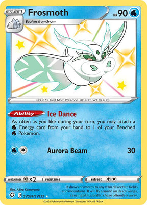 Frosmoth SV034/SV122 - Pokemon TCG Shining Fates: Shiny Vault card
