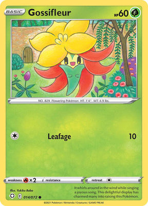 Gossifleur 014/072 - Pokemon TCG Shining Fates card