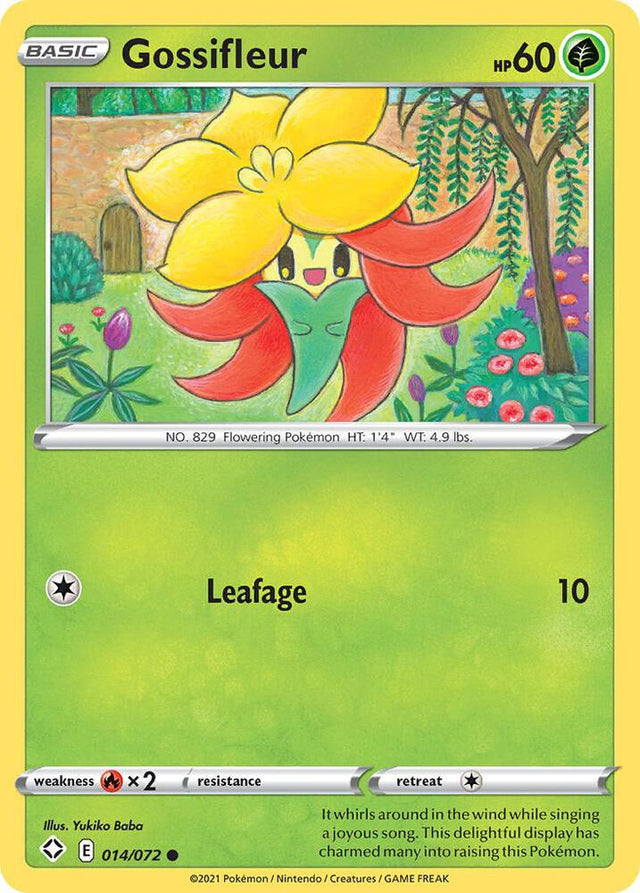 Gossifleur 014/072 - Pokemon TCG Shining Fates card