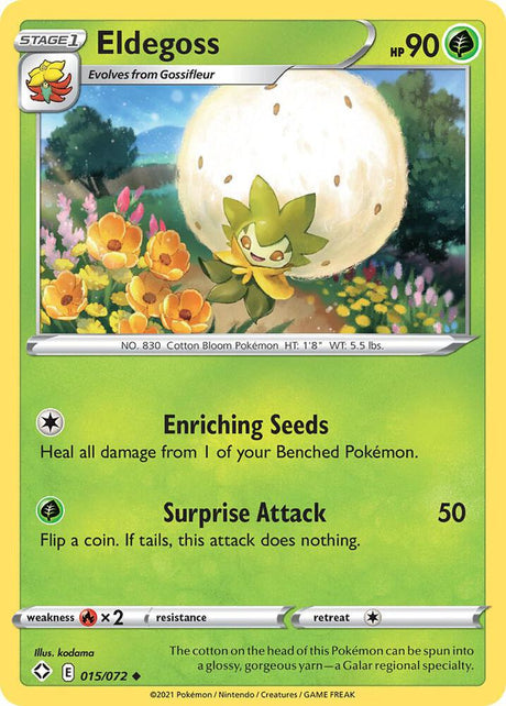 Eldegoss 015/072 - Pokemon TCG Shining Fates card