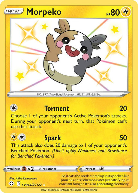 Morpeko SV044/SV122 - Pokemon TCG Shining Fates: Shiny Vault card