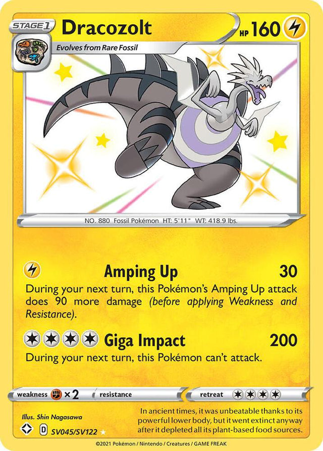 Dracozolt SV045/SV122 - Pokemon TCG Shining Fates: Shiny Vault card