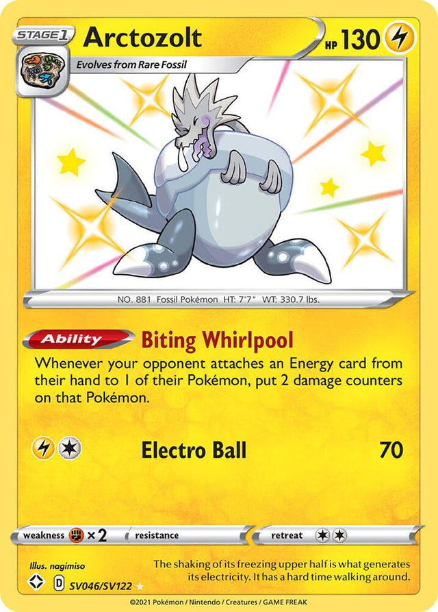 Arctozolt SV046/SV122 - Pokemon TCG Shining Fates: Shiny Vault card
