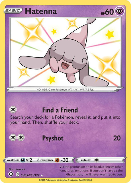 Hatenna SV054/SV122 - Pokemon TCG Shining Fates: Shiny Vault card