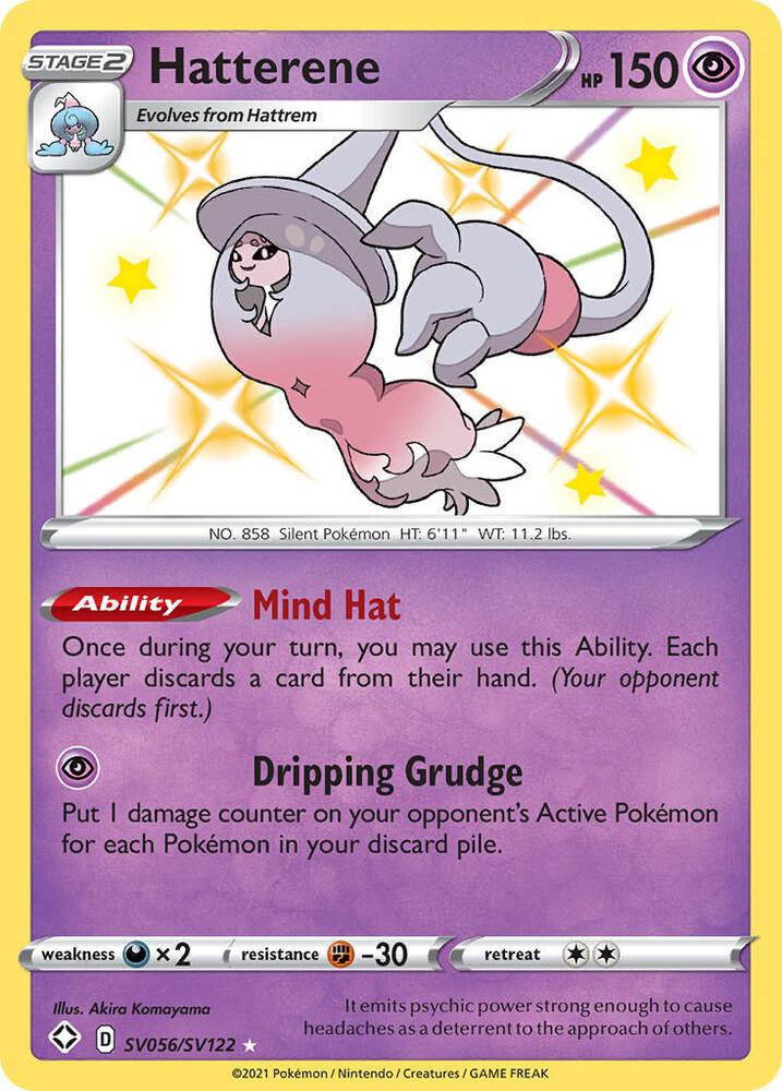 Hatterene SV056/SV122 - Pokemon TCG Shining Fates: Shiny Vault card