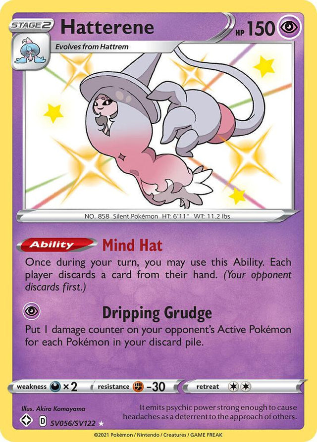 Hatterene SV056/SV122 - Pokemon TCG Shining Fates: Shiny Vault card