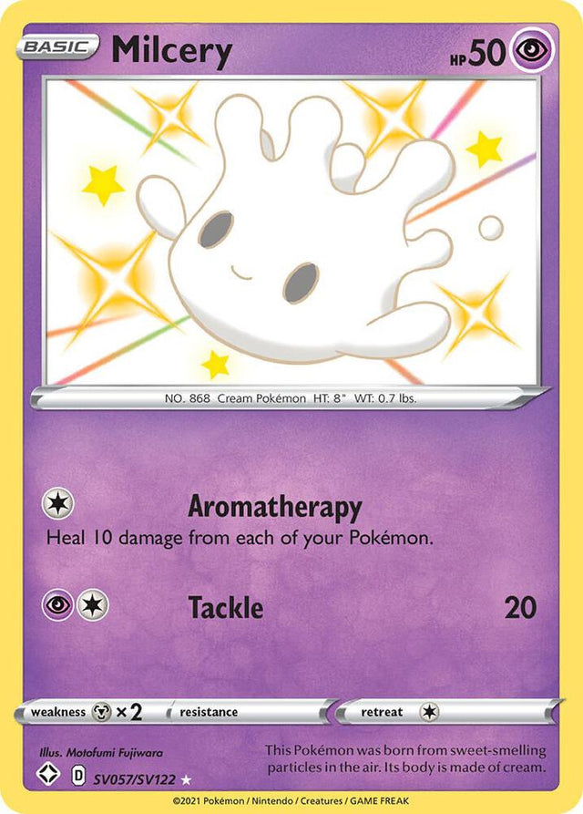 Milcery SV057/SV122 - Pokemon TCG Shining Fates: Shiny Vault card