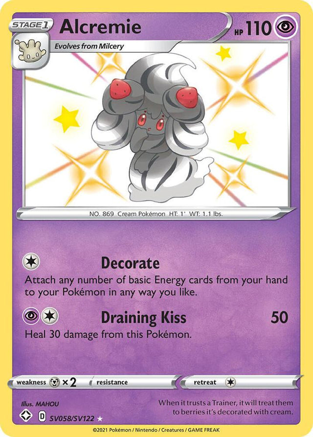 Alcremie SV058/SV122 - Pokemon TCG Shining Fates: Shiny Vault card