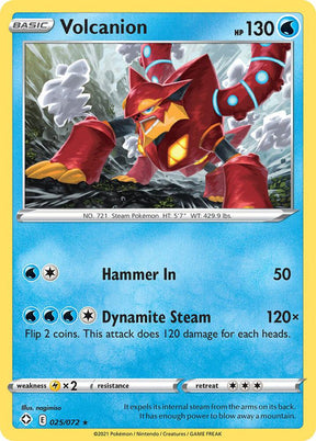 Volcanion 025/072 - Pokemon TCG Shining Fates card