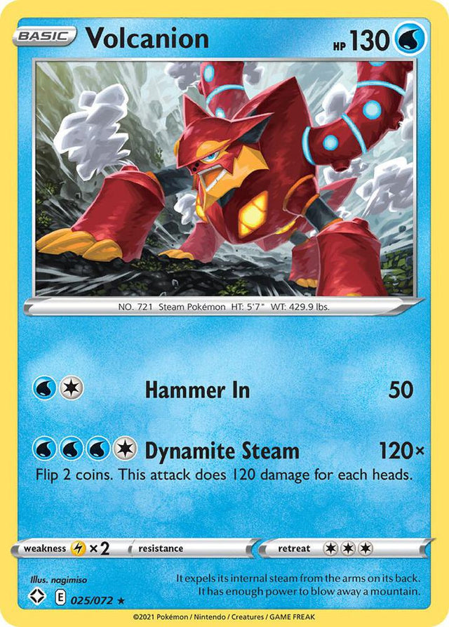 Volcanion 025/072 - Pokemon TCG Shining Fates card