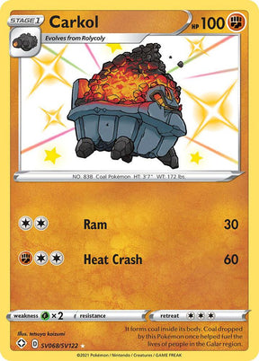Carkol SV068/SV122 - Pokemon TCG Shining Fates: Shiny Vault card