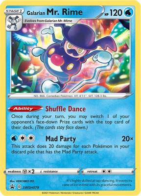 Galarian Mr. Rime SWSH079, Sword & Shield Promos, Holo, English Pokémon TCG card