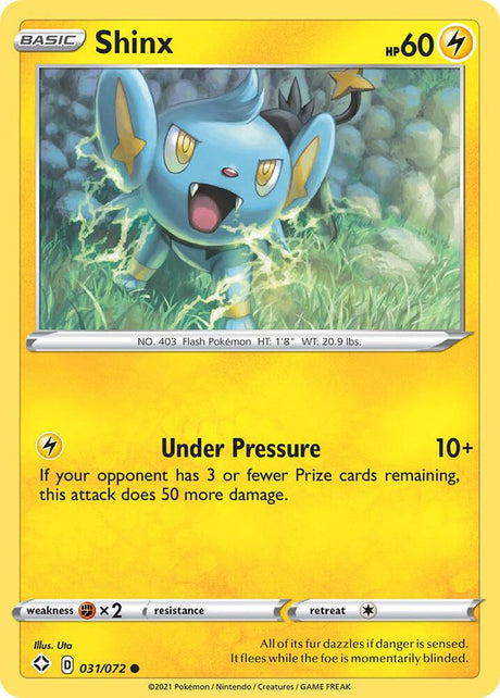 Shinx 031/072 - Pokemon TCG Shining Fates card