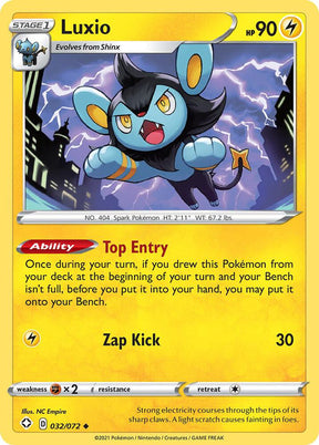 Luxio 032/072 - Pokemon TCG Shining Fates card