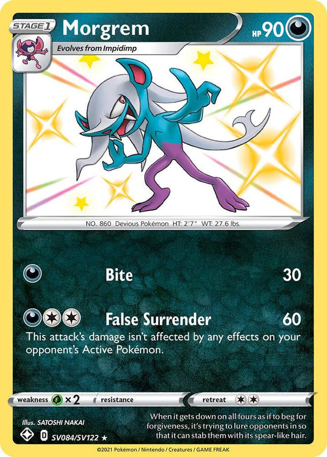 Morgrem SV084/SV122 - Pokemon TCG Shining Fates: Shiny Vault card