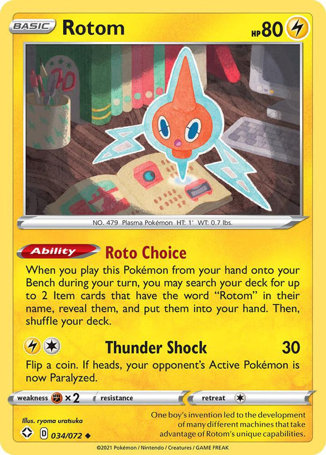 Rotom 034/072 - Pokemon TCG Shining Fates card