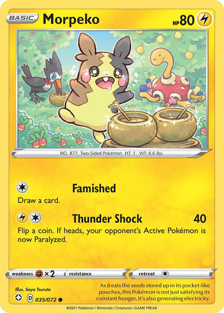 Morpeko 035/072 - Pokemon TCG Shining Fates card