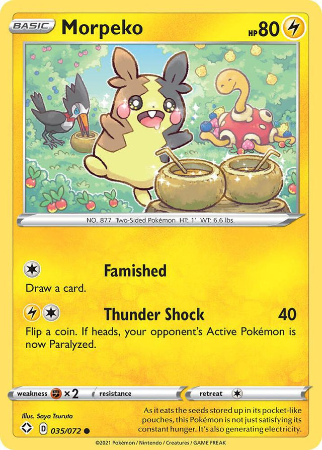 Morpeko 035/072 - Pokemon TCG Shining Fates card