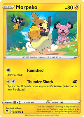Morpeko 036/072 - Pokemon TCG Shining Fates card