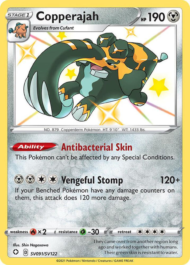 Copperajah SV091/SV122 - Pokemon TCG Shining Fates: Shiny Vault card
