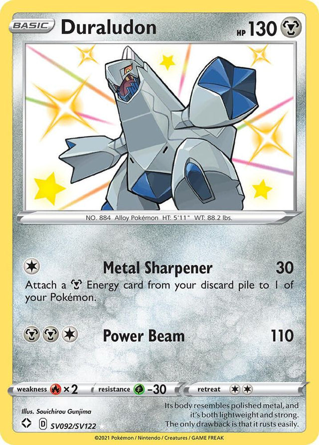 Duraludon SV092/SV122 - Pokemon TCG Shining Fates: Shiny Vault card