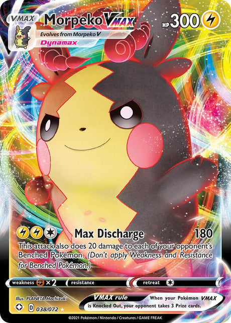Morpeko VMAX 038/072 - Pokemon TCG Shining Fates card