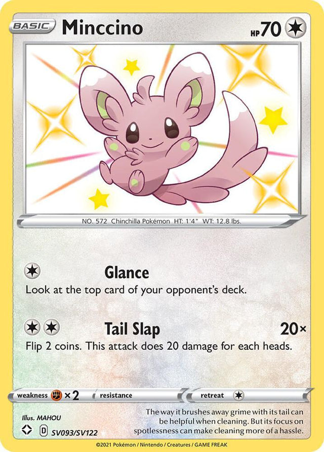 Minccino SV093/SV122 - Pokemon TCG Shining Fates: Shiny Vault card