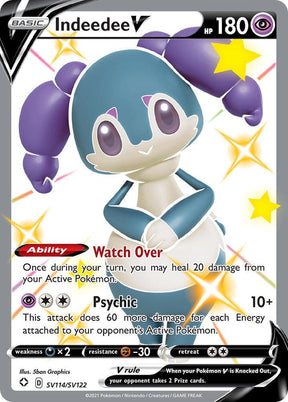 Indeedee V SV114/SV122 - Pokemon TCG Shining Fates: Shiny Vault card