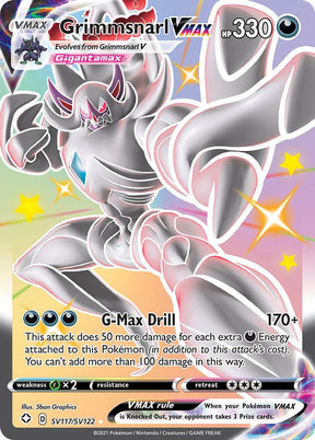 Grimmsnarl VMAX SV117/SV122 - Pokemon TCG Shining Fates: Shiny Vault card