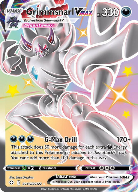 Grimmsnarl VMAX SV117/SV122 - Pokemon TCG Shining Fates: Shiny Vault card