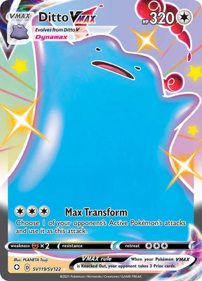 Ditto VMAX SV119/SV122 - Pokemon TCG Shining Fates: Shiny Vault card