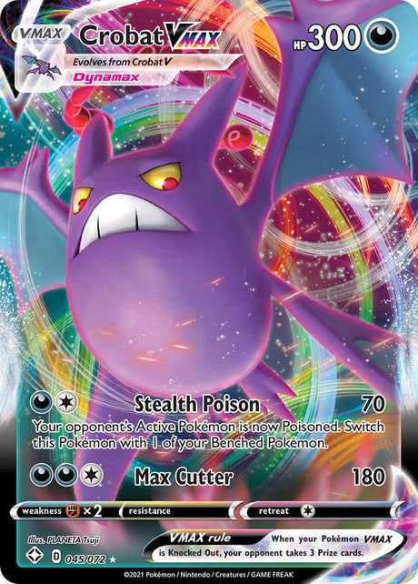 Crobat VMAX 045/072 - Pokemon TCG Shining Fates card