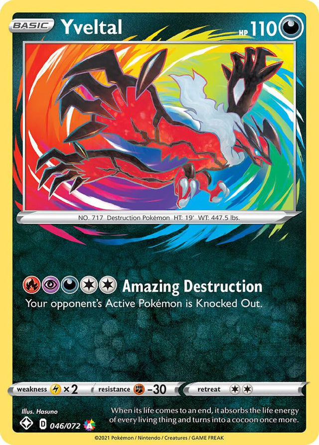 Yveltal 046/072 - Pokemon TCG Shining Fates card