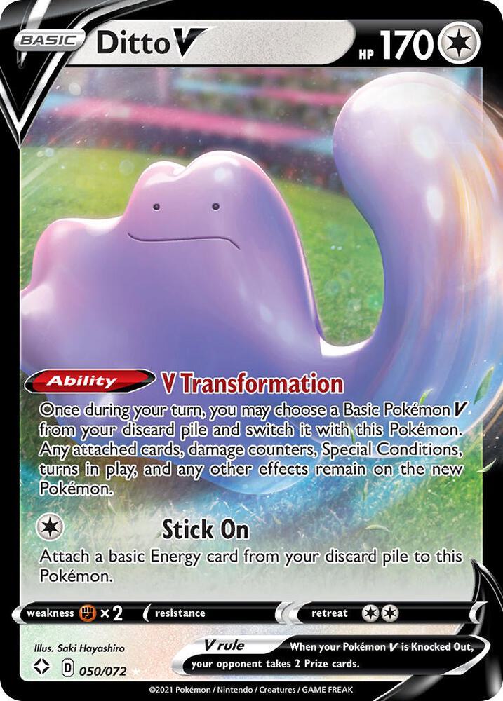 Ditto V 050/072 - Pokemon TCG Shining Fates card